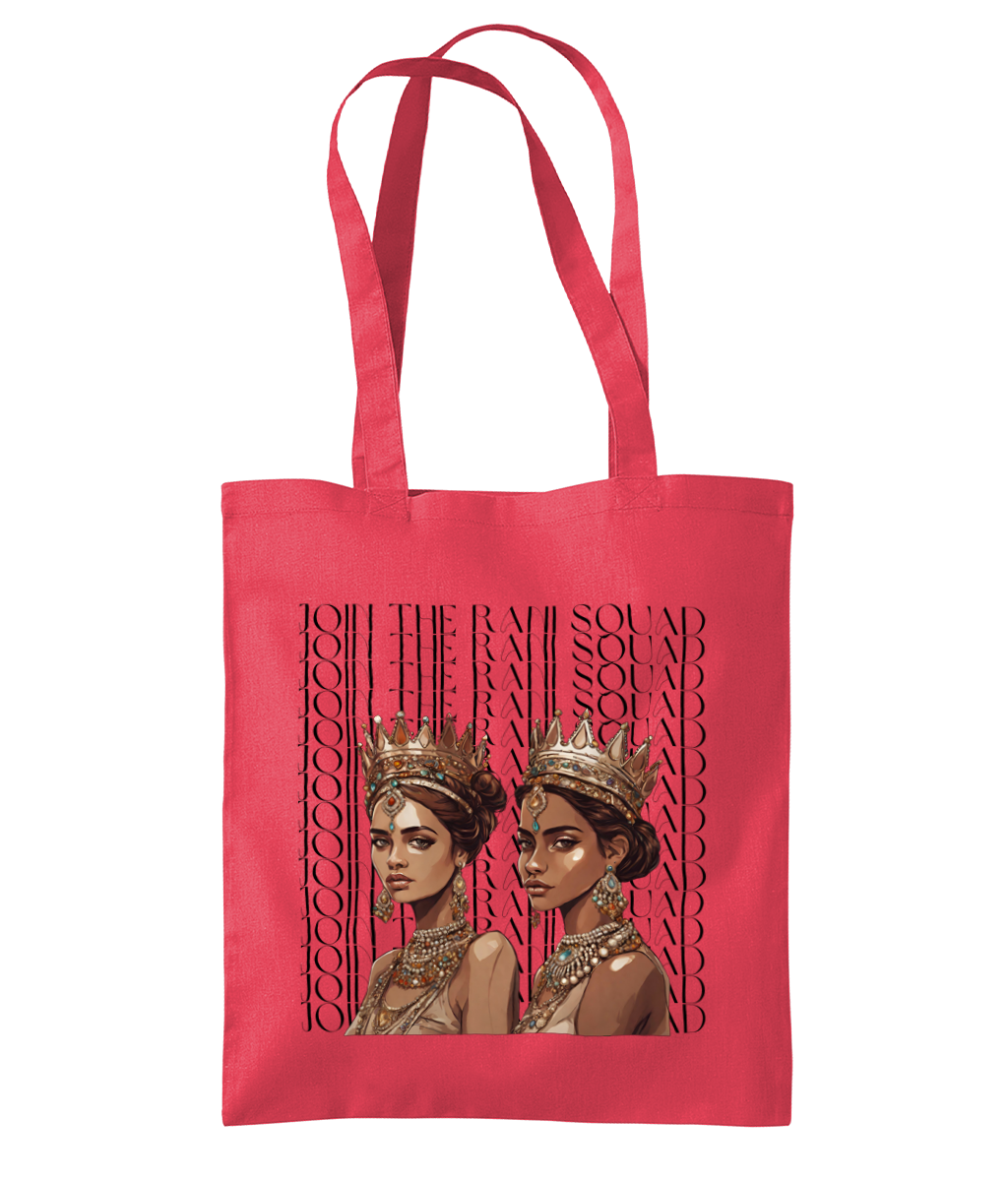 South Asian Art - Join The Rani Squad Tote Bag