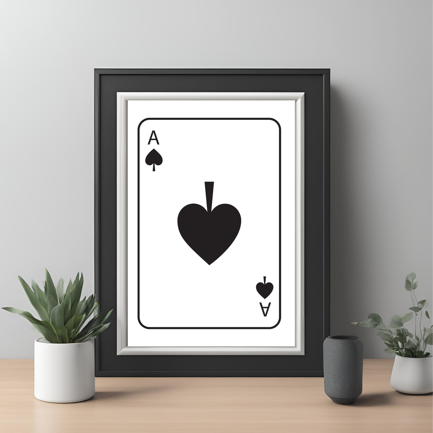 Playing Card Wall Art - Instant Digital Download