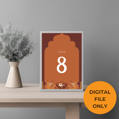 Autumn Fall Wedding Table No Digital Download - Online Template