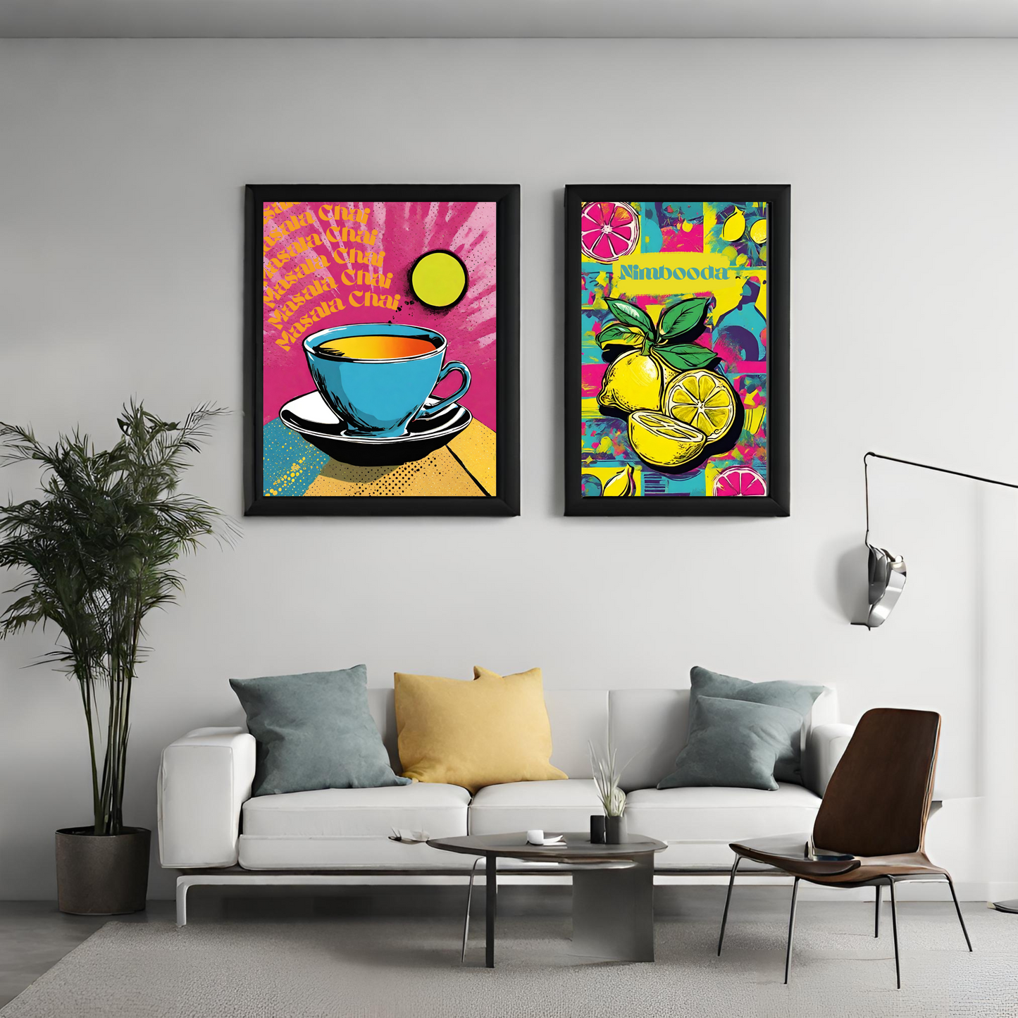 Wall Art - Desi Pop Digital Art 8 pcs