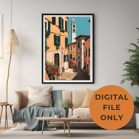 Travel Street Wall Art Digital Download