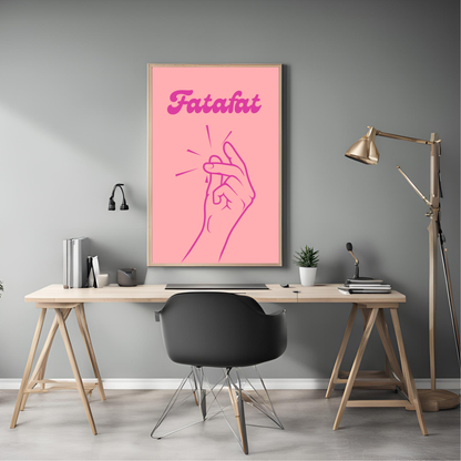 Fatafat Coloured Wall Art - Digital Download