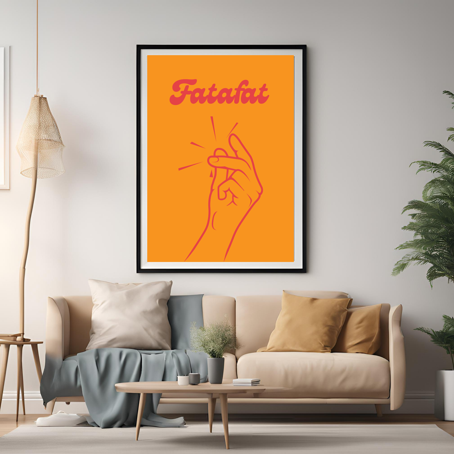 Fatafat Coloured Wall Art - Digital Download