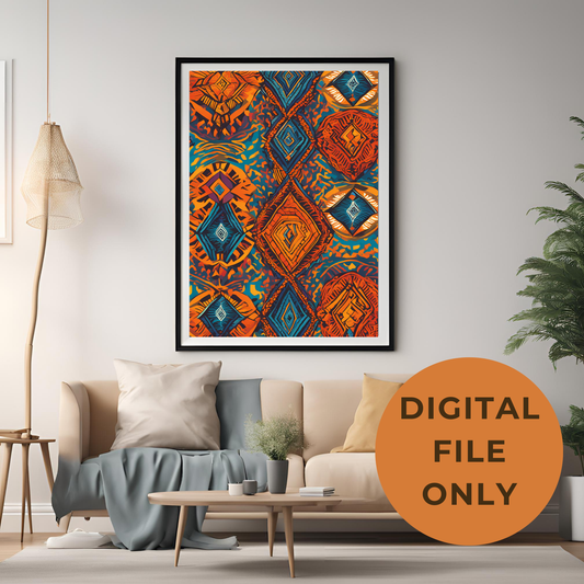 Diamond Print Wall Art Digital Download