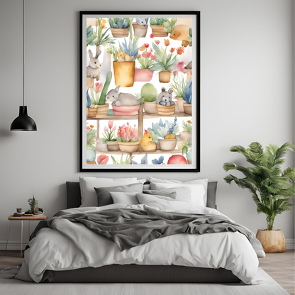 The Little Garden Nursery Wall Art Digital Download