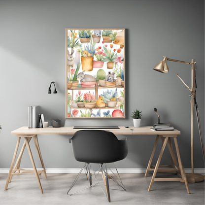 The Little Garden Nursery Wall Art Digital Download