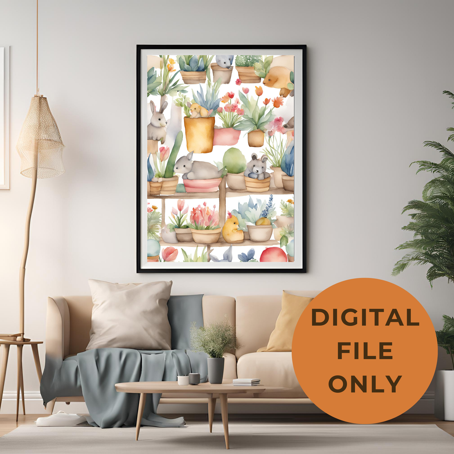 The Little Garden Nursery Wall Art Digital Download