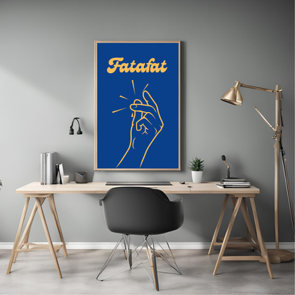 Fatafat Coloured Wall Art - Digital Download