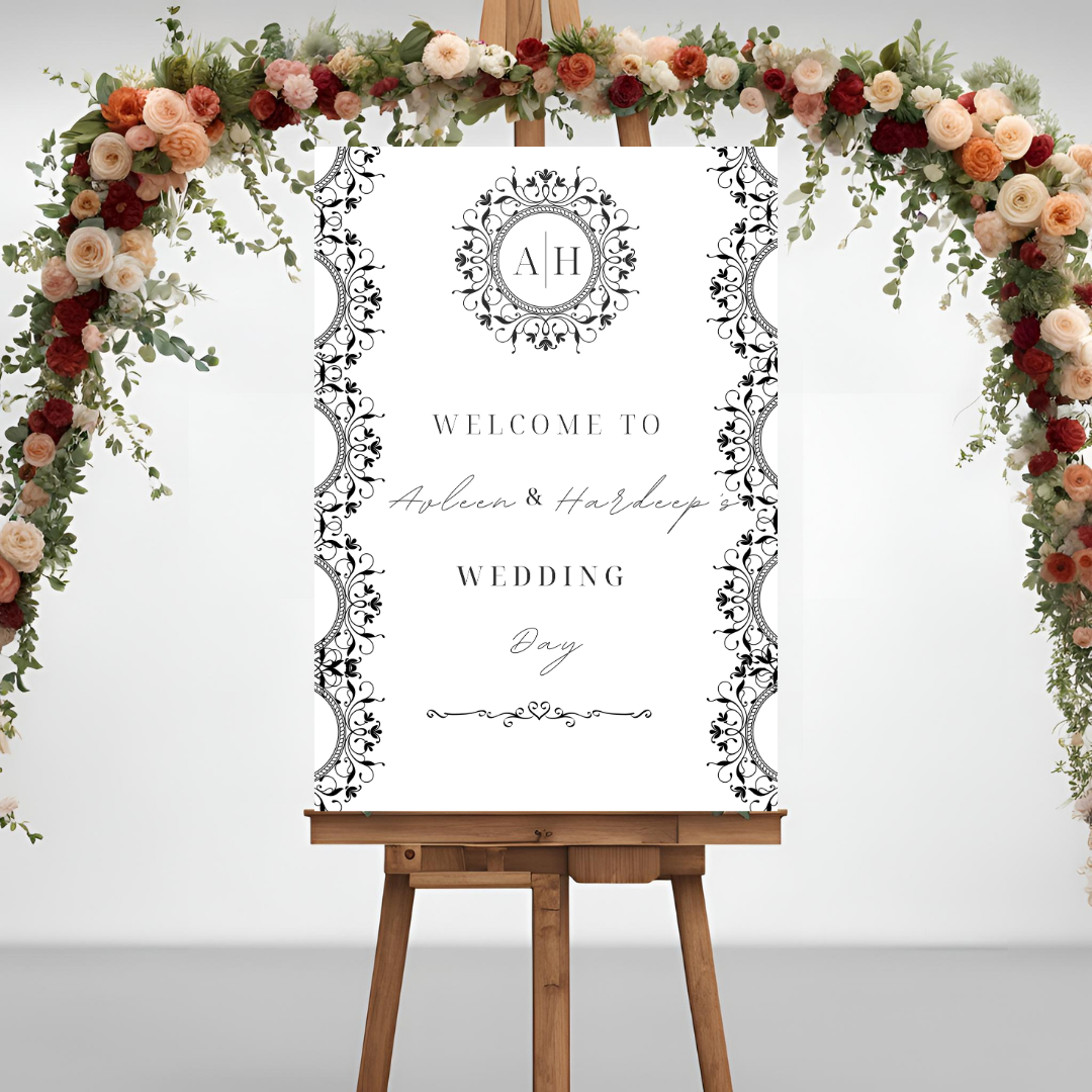 Minimalist Entrance Board Digital Download - Online Template