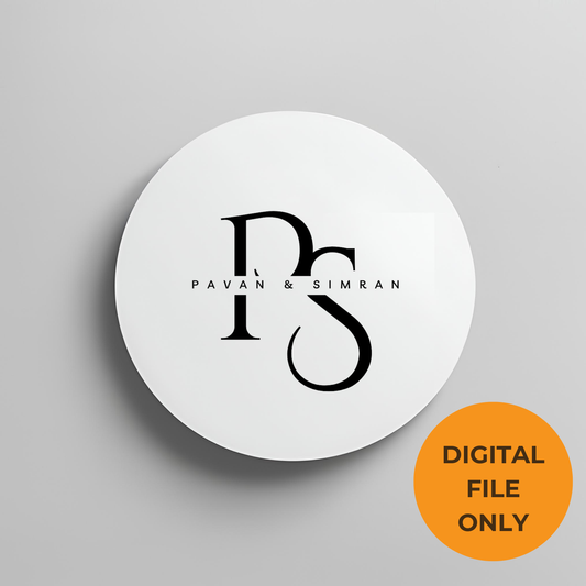 Elegant Wedding Monogram Digital Download - Online Template