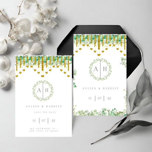 Nature Invite Inserts Digital Download 6pcs - Online Template