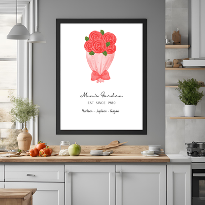 Mothers Garden Family Customisable Print Digital Template