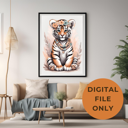 Safari Nursery Wall Art Digital Download