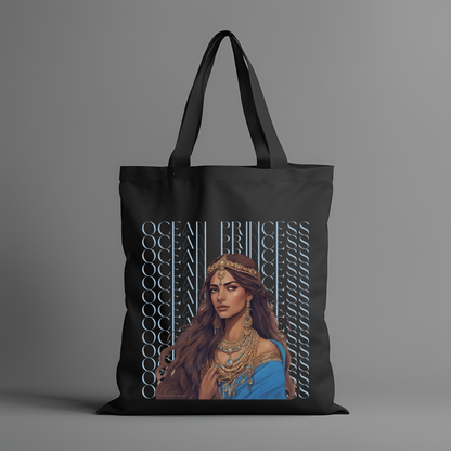 South Asian Art - Blue Ocean Princess Tote Bag