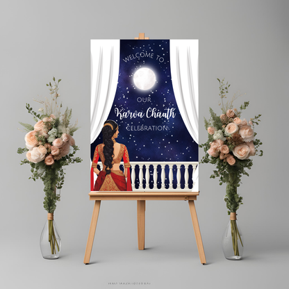 Karva Chauth Welcome Sign