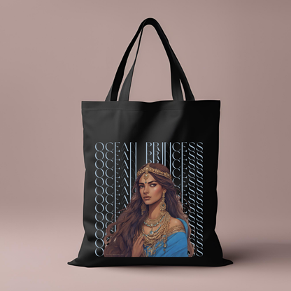 South Asian Art - Blue Ocean Princess Tote Bag