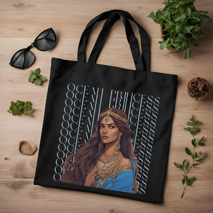 South Asian Art - Blue Ocean Princess Tote Bag