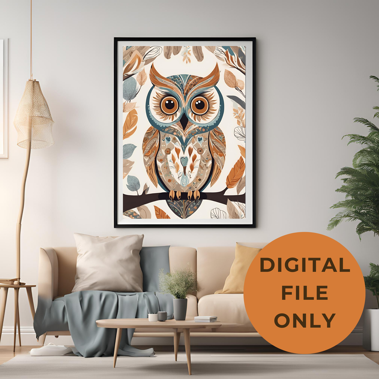 Woodland Animal Wall Art Digital Download Pack - 17 Pcs