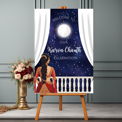 Karva Chauth Welcome Sign