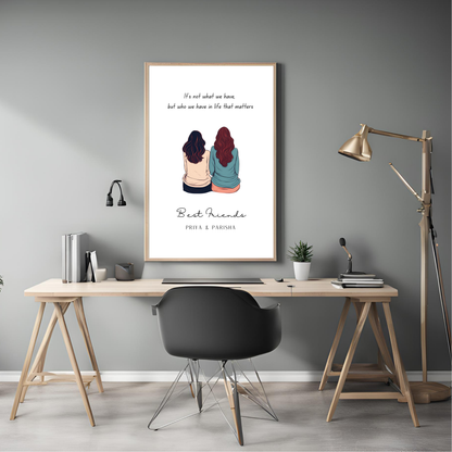 Best Friends Customisable Print Digital Template