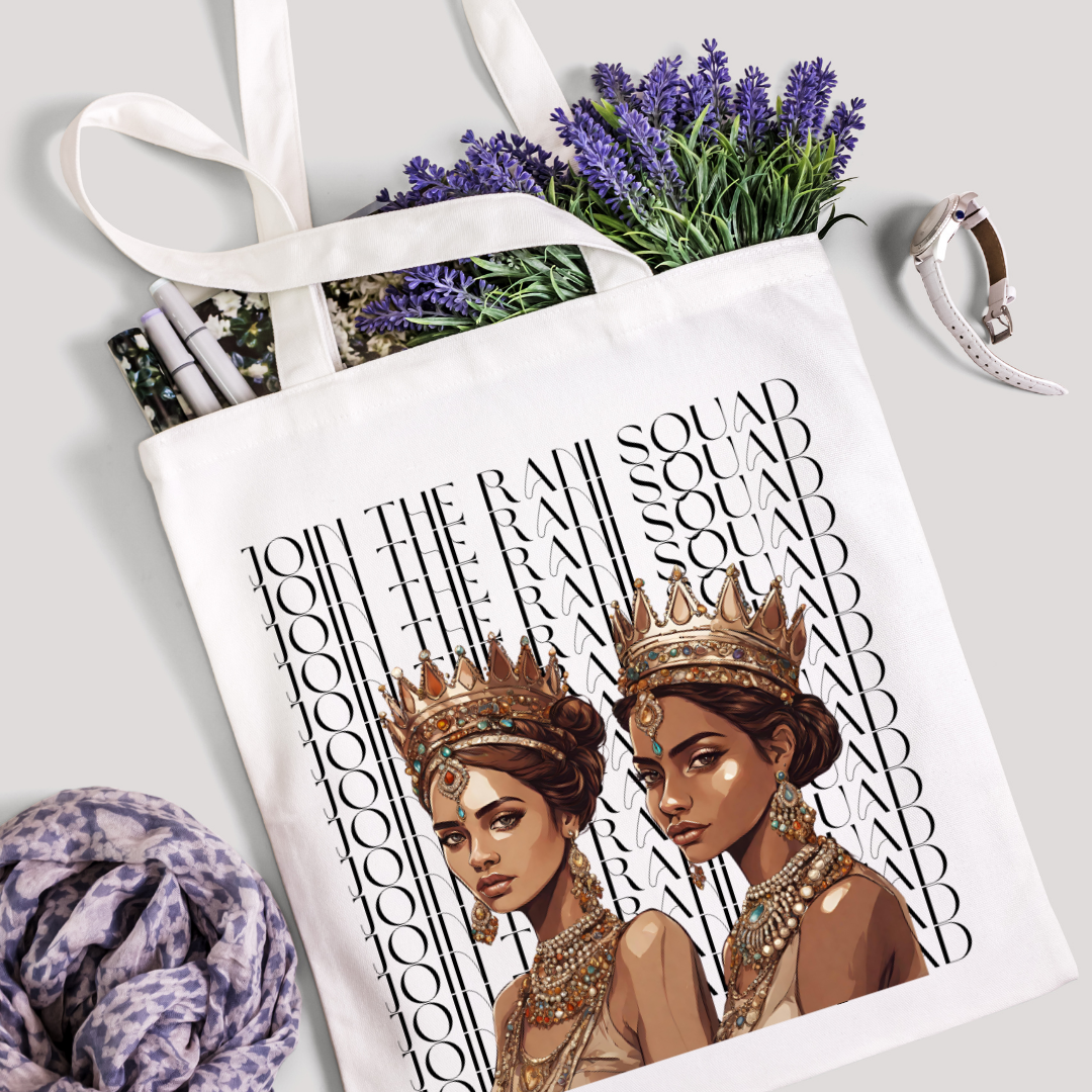 South Asian Art - Join The Rani Squad Tote Bag