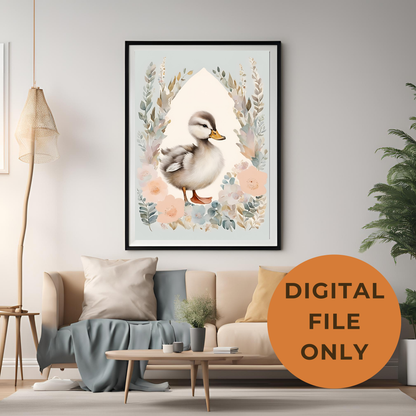 Farm Animals Nursery Wall Art Digital Download