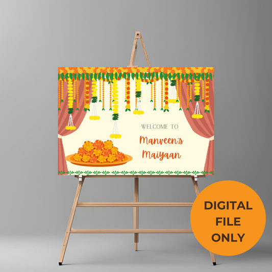 Decor Maiyaan Entrance Board - Digital Download Online Template