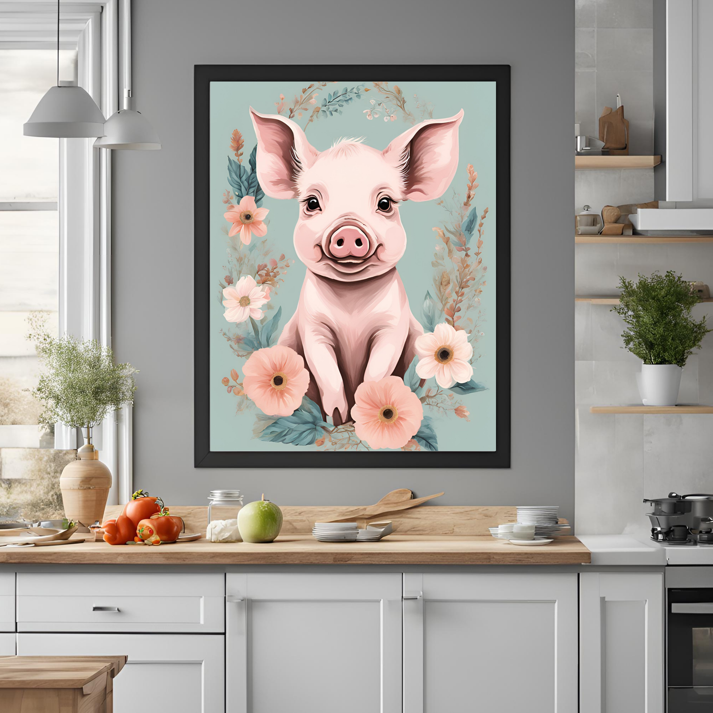 Farm Animals Nursery Wall Art Digital Download