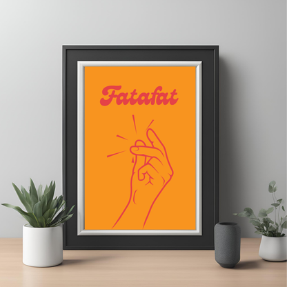 Fatafat Coloured Wall Art - Digital Download