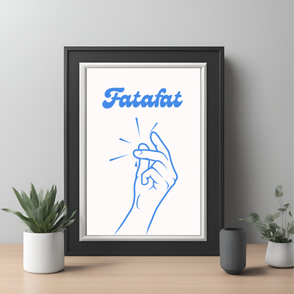 Fatafat Coloured Wall Art - Digital Download