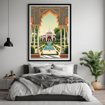 Palace Mughal Inspired Digital Art