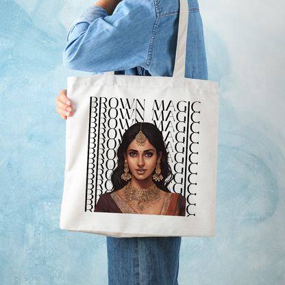 South Asian Art - Brown Magic Tote Bag