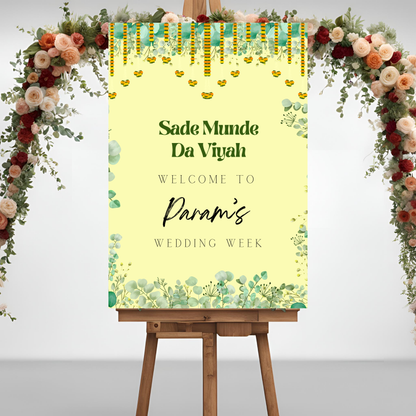 Nature Entrance Board Digital Download - Online Template