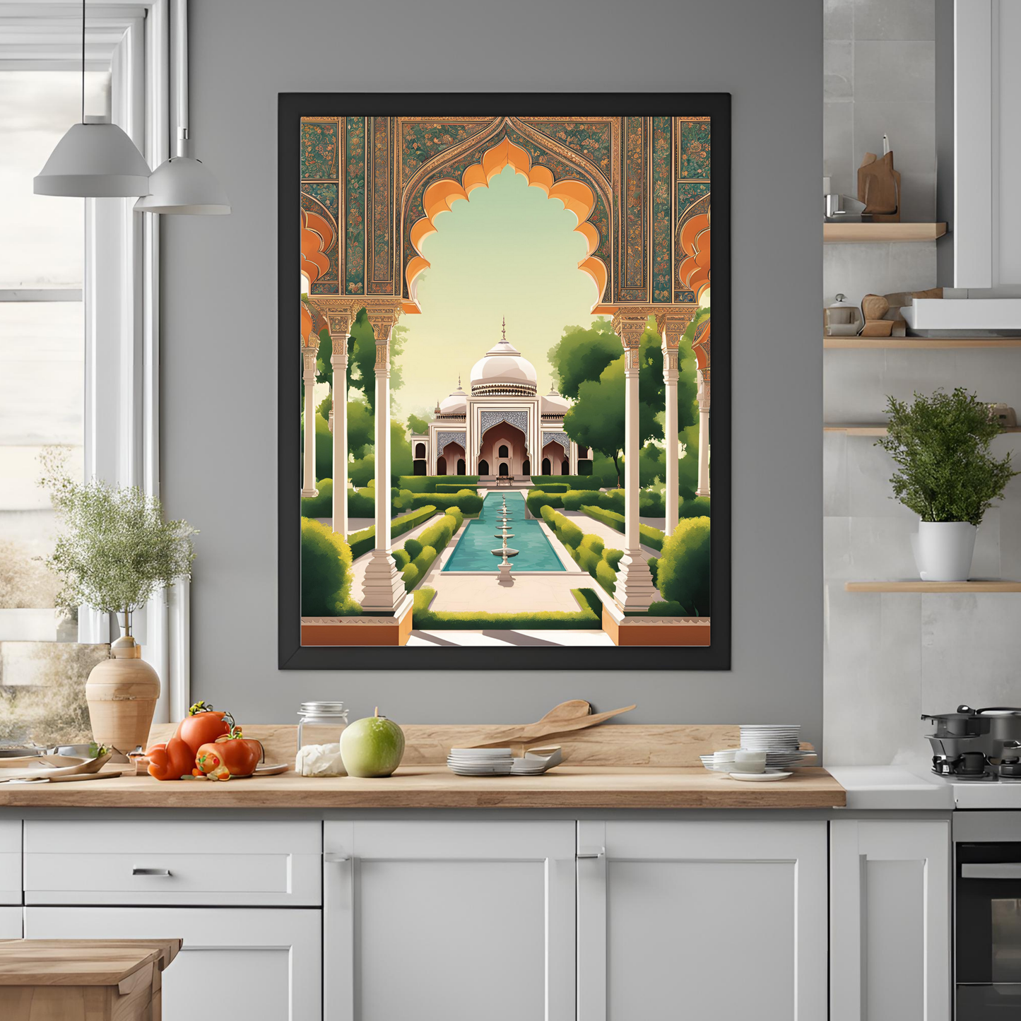 Palace Mughal Inspired Digital Art