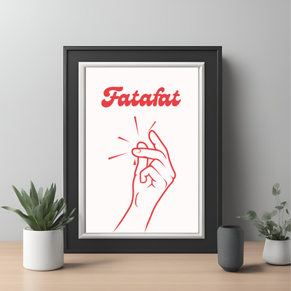 Fatafat Coloured Wall Art - Digital Download