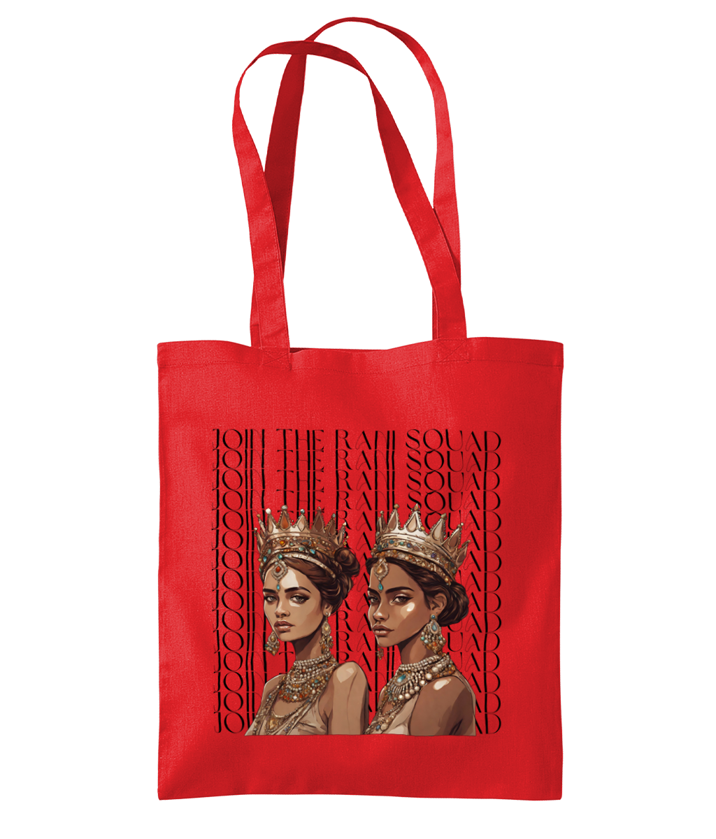 South Asian Art - Join The Rani Squad Tote Bag