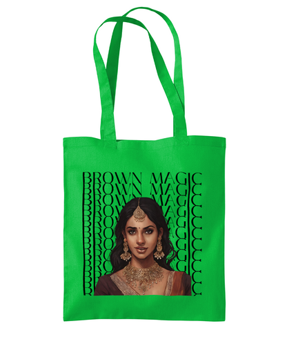 South Asian Art - Brown Magic Tote Bag