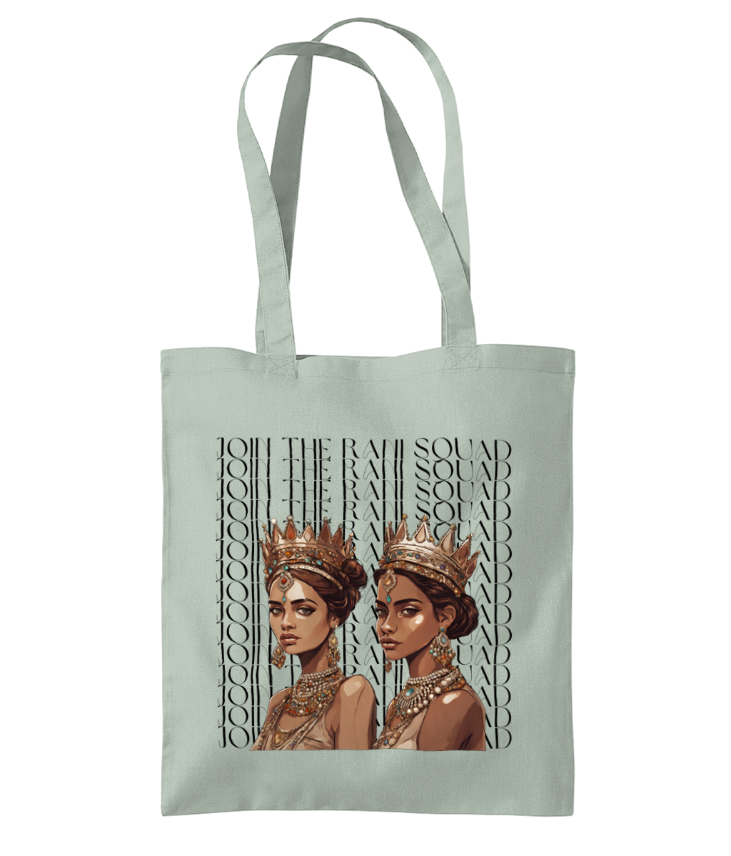 South Asian Art - Join The Rani Squad Tote Bag