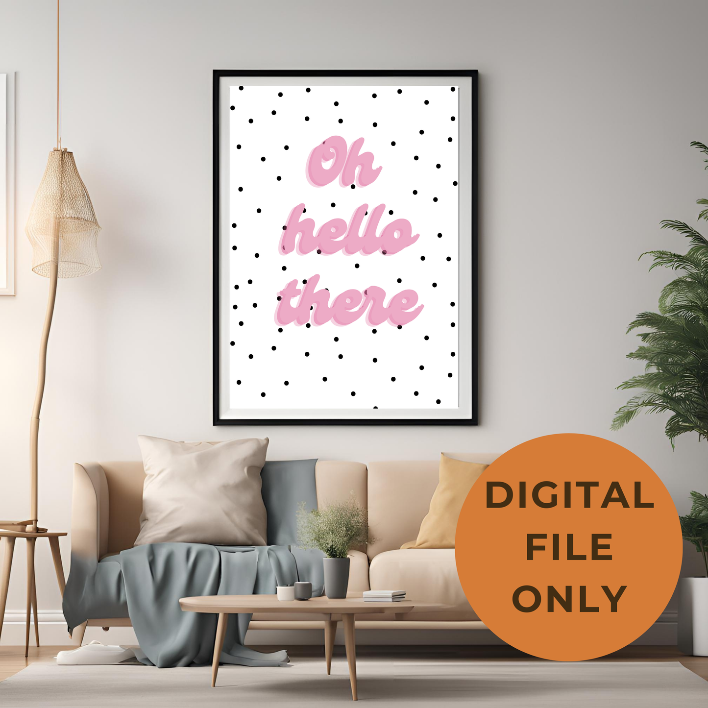 Pink Funny Quote Wall Art Digital Download