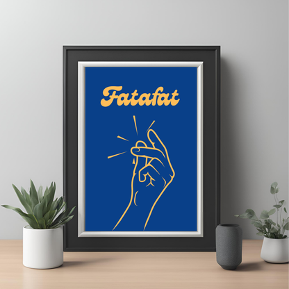 Fatafat Coloured Wall Art - Digital Download