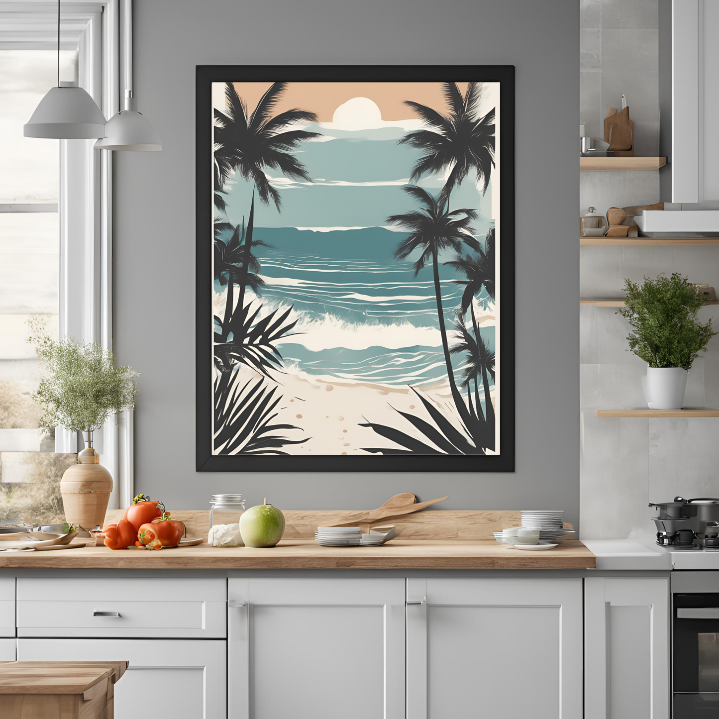 Coastal Gallery Wall - Printable Wall Art Summer Aesthetic Beach Poster