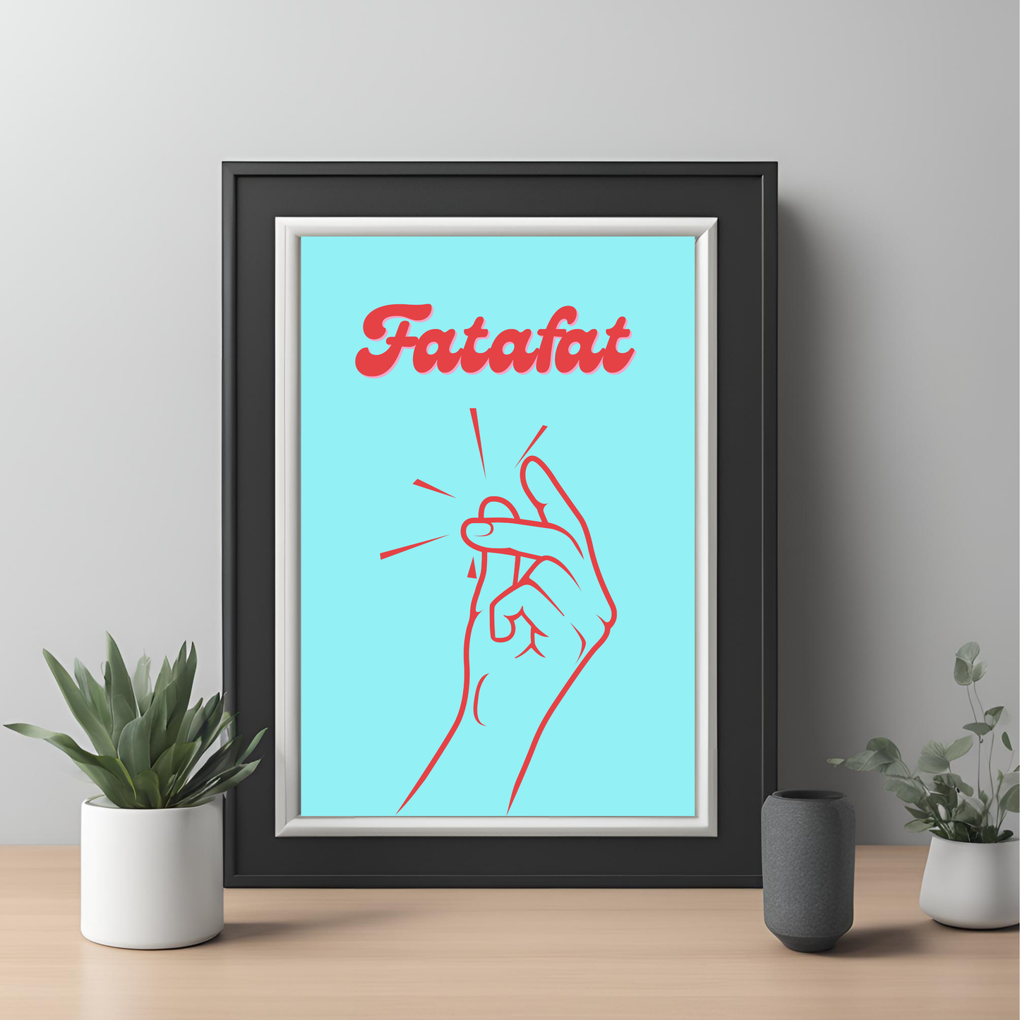 Fatafat Coloured Wall Art - Digital Download