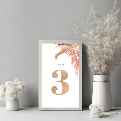 Peach Table No Digital Download - Online Template