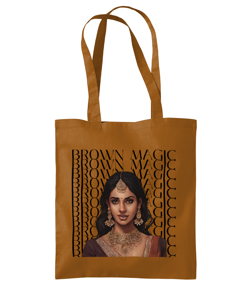 South Asian Art - Brown Magic Tote Bag