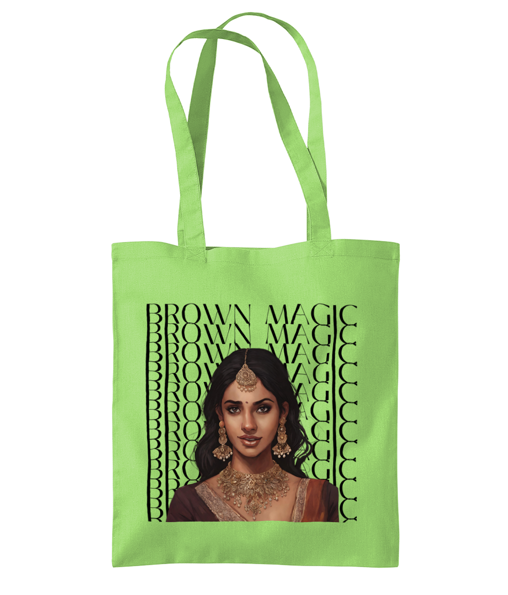 South Asian Art - Brown Magic Tote Bag